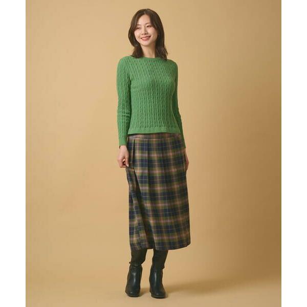 KEITH Lサイズ / キースエルサイズ 【Lサイズ】ケーブルクルーネックニット