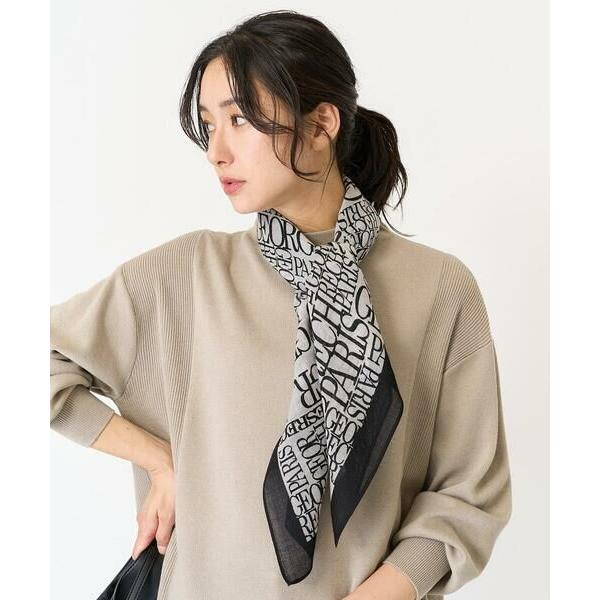 GEORGES RECH / ジョルジュ・レッシュ GRロゴ大判ウールスカーフ