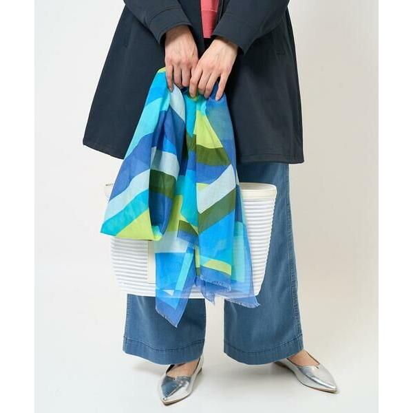 GEORGES RECH / ジョルジュ・レッシュ 幾何学柄シルク混ストール