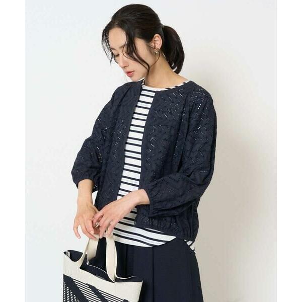 GEORGES RECH / ジョルジュ・レッシュ コットンエンブロイダリー羽織ブラウス