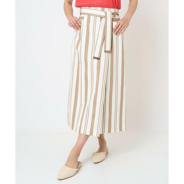 GEORGES RECH / ジョルジュ・レッシュ [セットアップ対応]コットンリネンストライプナロ...