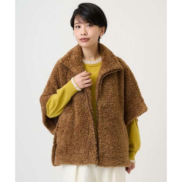 GEORGES RECH / ジョルジュ・レッシュ テディボアスタンドカラーポンチョジャケット