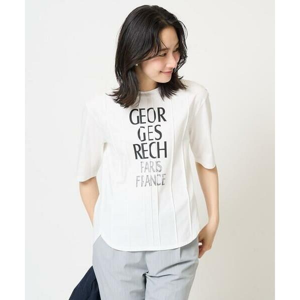 GEORGES RECH / ジョルジュ・レッシュ ピンタックロゴカットソー