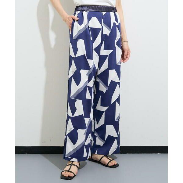 GEORGES RECH / ジョルジュ・レッシュ [日本製]ジオメトリックストレートワイドパンツ