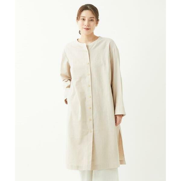 GIANNI LO GIUDICE / ジャンニ・ロ・ジュディチェ [洗える]綿麻シュリンクチュニッ...