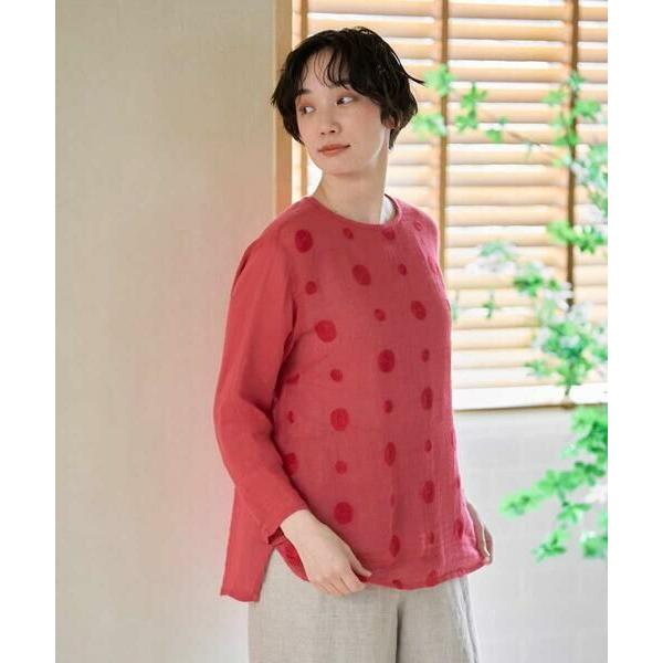 GIANNI LO GIUDICE / ジャンニ・ロ・ジュディチェ [洗える]からみ織りドット刺繍プ...