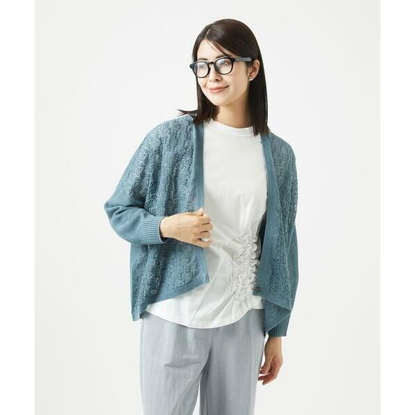 GIANNI LO GIUDICE / ジャンニ・ロ・ジュディチェ 透かし柄ニットカーディガン