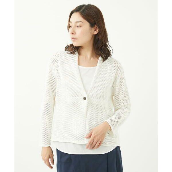 GIANNI LO GIUDICE / ジャンニ・ロ・ジュディチェ [洗える]メッシュニットカーディ...