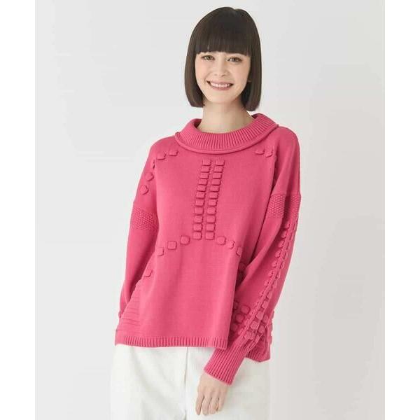 HIROKO BIS / ヒロコビス バルキーニットデザインプルオーバー