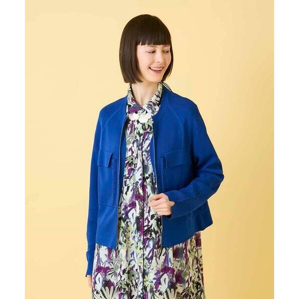 HIROKO BIS / ヒロコビス ステッチアクセントミラノリブカーディガン