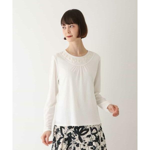 HIROKO BIS / ヒロコビス 【洗える】ネックコンシャスデザインカットソー