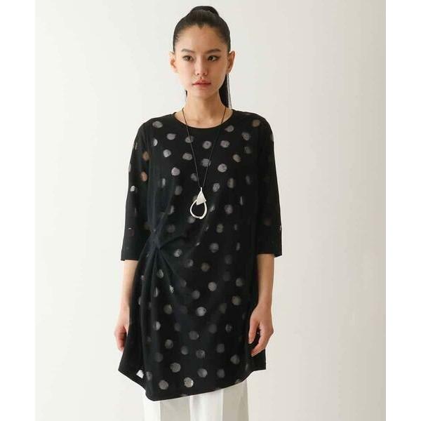 HIROKO BIS / ヒロコビス ドットシアータックデザインチュニック /洗える