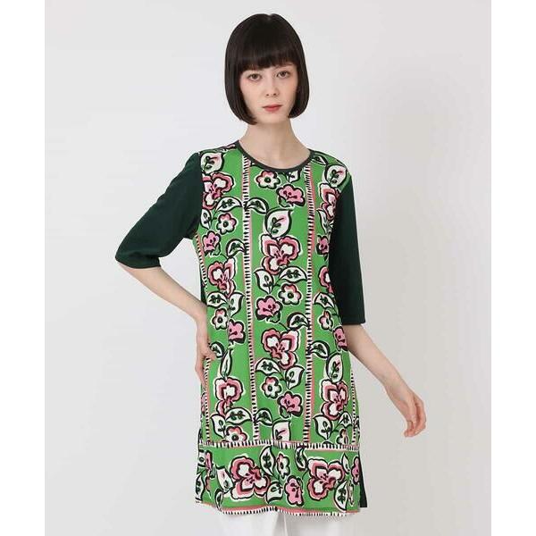 HIROKO BIS / ヒロコビス アーティスティックプリントカットソー /洗える