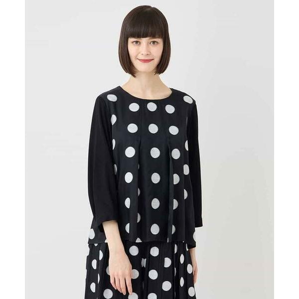 HIROKO BIS / ヒロコビス ドットジャカードカットソー