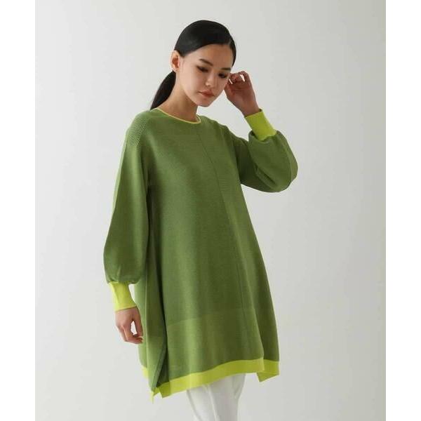 HIROKO BIS / ヒロコビス ガーターボーダー立体デザインチュニック