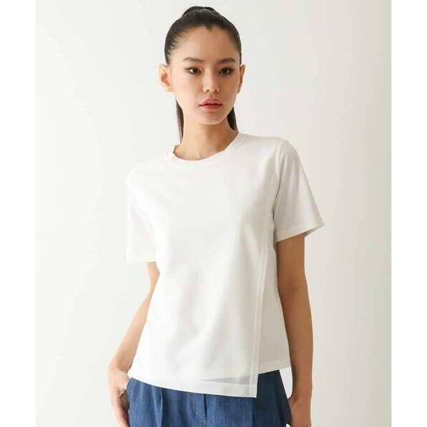 HIROKO BIS / ヒロコビス 【UVカット/遮熱性】レイヤードメッシュデザインカットソー /...