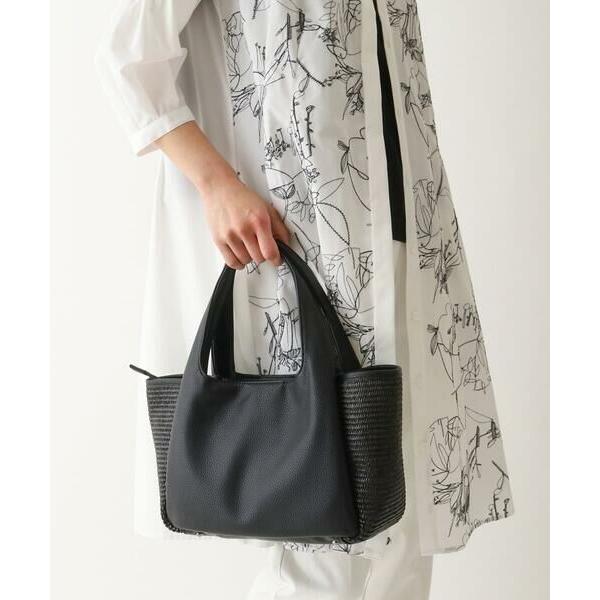 HIROKO BIS / ヒロコビス ラフィア風素材MIXトートバッグ