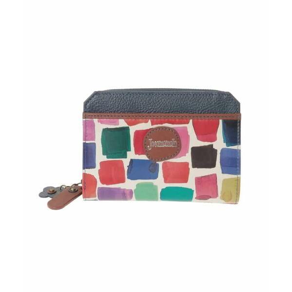 Jocomomola / ホコモモラ 配色アートデザイン二つ折り財布