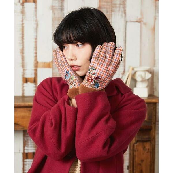 Jocomomola / ホコモモラ フラワーエンブロイダリーグローブ