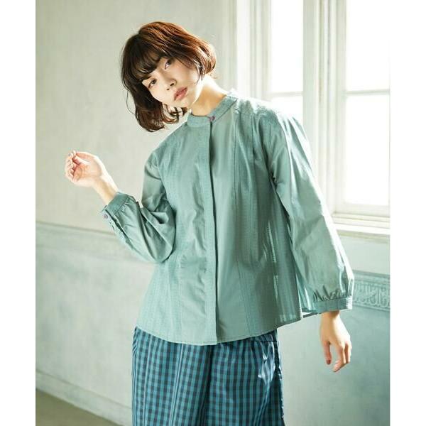 Jocomomola / ホコモモラ Tejido ドッキングスタンドカラーブラウス