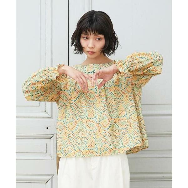 Jocomomola / ホコモモラ La mancha ドット総刺繍ブラウス