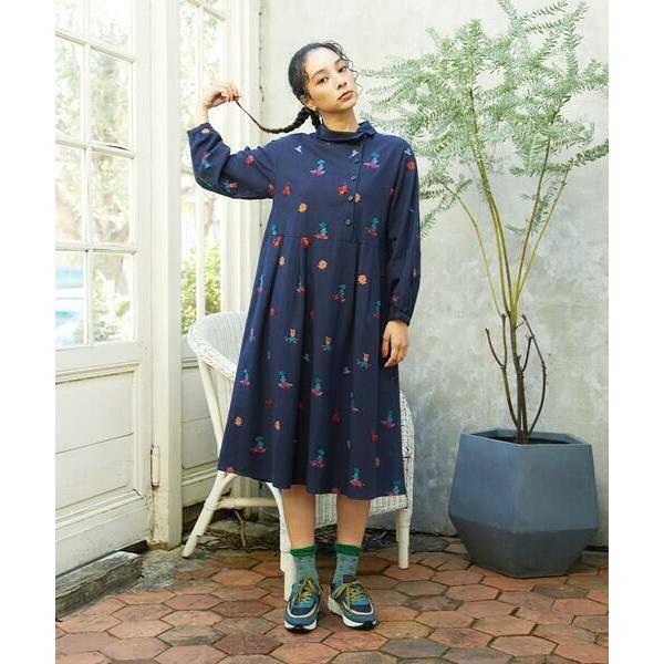 Jocomomola / ホコモモラ Lunares Animales もけもけドビーワンピース