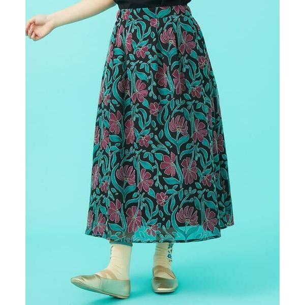 Jocomomola / ホコモモラ オパールプリントフラワーフレアスカート