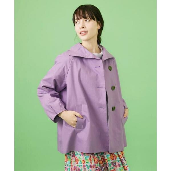 Jocomomola / ホコモモラ 裏地プリント変形カラーミドルコート