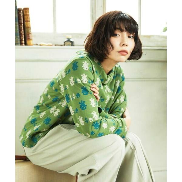 Jocomomola / ホコモモラ Molino ロールカラーダブルジャカード総柄カットソー