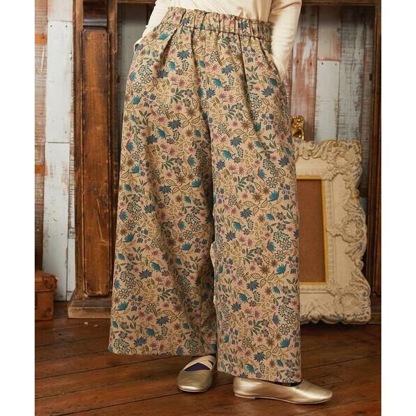 Jocomomola / ホコモモラ Calle de Bordadores フラワープリントワイド...