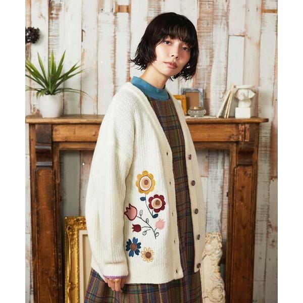 Jocomomola / ホコモモラ Calle de Bordadores フラワーモチーフニット...