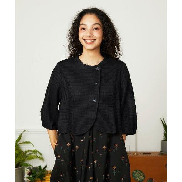 Jocomomola / ホコモモラ Granos de arroz ジャカードノーカラージャケット