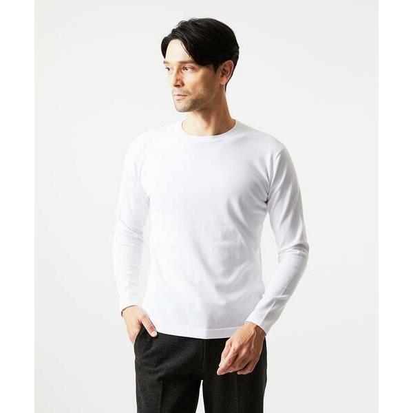 MICHEL KLEIN HOMME / ミッシェルクランオム モワール　クルーネックニット
