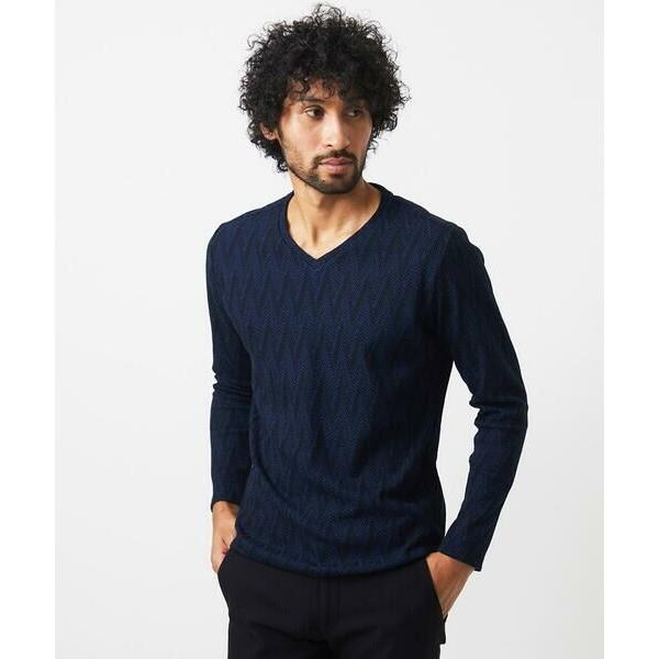 MICHEL KLEIN HOMME / ミッシェルクランオム 《日本製》セミシルケット長袖カットソ...