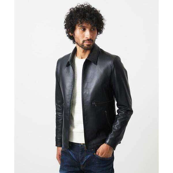 MICHEL KLEIN HOMME / ミッシェルクランオム ラムレザーブルゾン