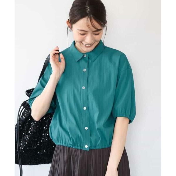 MK MICHEL KLEIN / エムケーミッシェルクラン [接触冷感/洗える]クロップド丈シャツ