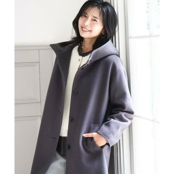 MK MICHEL KLEIN / エムケーミッシェルクラン SUPER100'sウール フーデット...