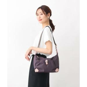 MK MICHEL KLEIN BAG / エムケーミッシェルクランバッグ [撥水・軽量]レザーポイントナイロンショルダーバッグ