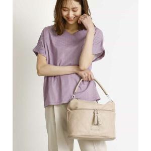 MK MICHEL KLEIN BAG / エムケーミッシェルクランバッグ 【2WAY】フェイクレザータッセルトートバッグ