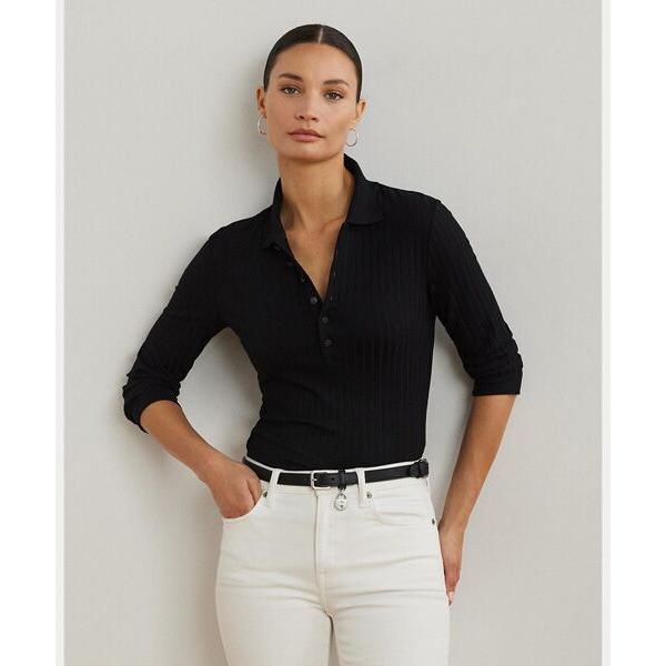 LAUREN RALPH LAUREN / ローレン ラルフ ローレン リブニット スリークォーター...
