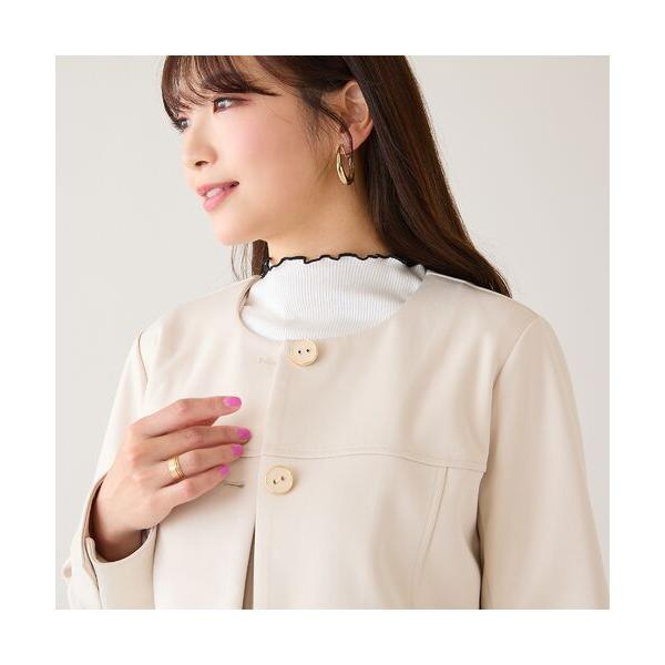 Rose Tiara / ローズティアラ ダンボールニットノーカラージャケット