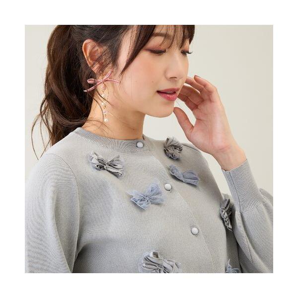 Rose Tiara / ローズティアラ リボンニットカーディガン