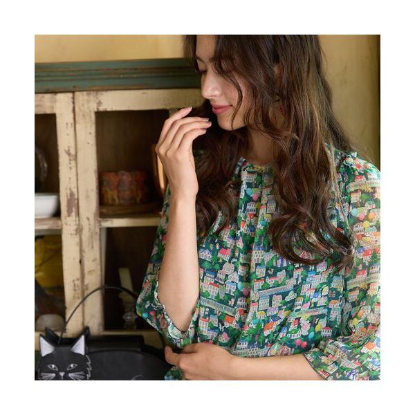 Rose Tiara / ローズティアラ 【22fabric】コロコロタウン/バルーンヘムブラウス