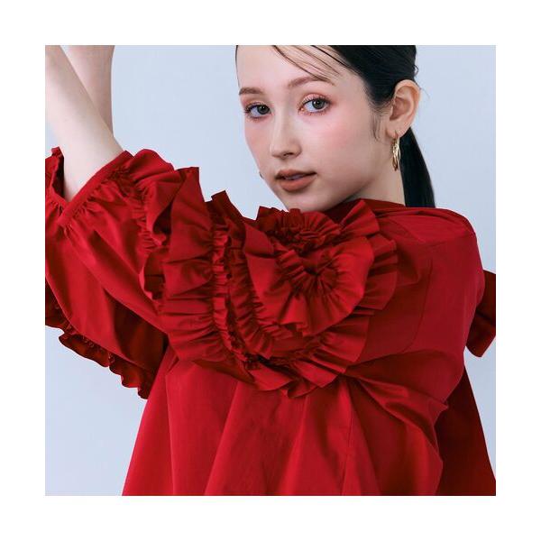 Rose Tiara / ローズティアラ スパイラルフリルスリーブブラウス