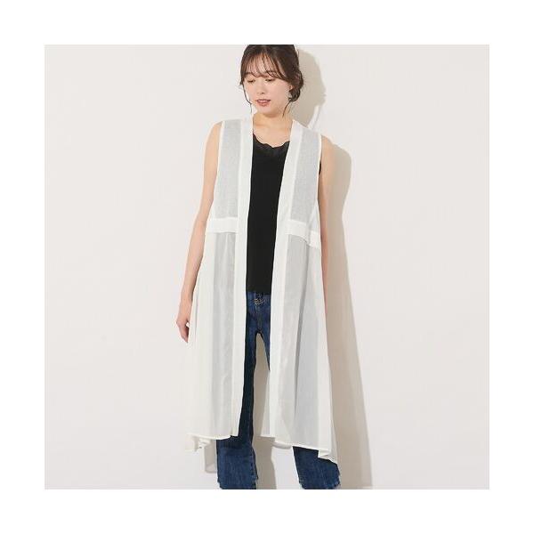 PISANO / ピサーノ 【手洗いOK】ガーゼテレコ/楊柳ドッキングジレ