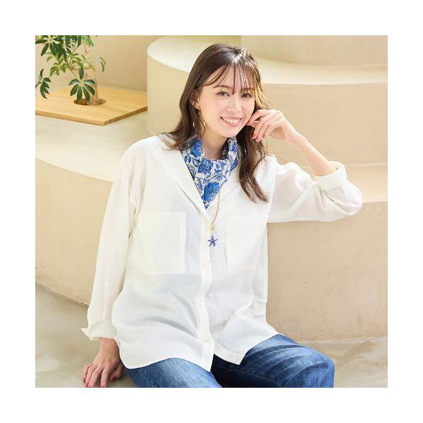 PISANO / ピサーノ 【手洗いOK】2Wayヘム・ナチュラルワッシャーブラウス