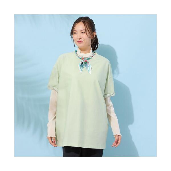 PISANO / ピサーノ 【手洗いOK】Jカミーチェニットデニム・コクーンカットソー