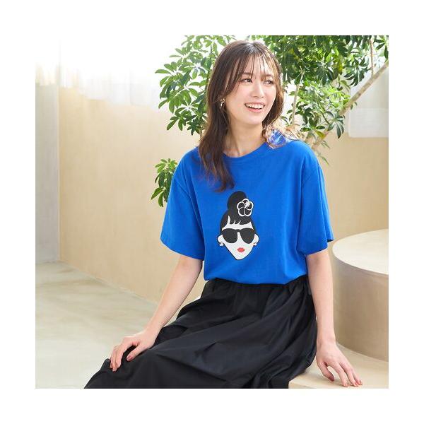 PISANO / ピサーノ 【手洗いOK・綿100％・HAPPY FACEコラボ】エマちゃんTシャツ