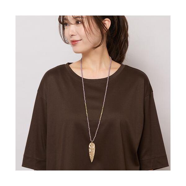 PISANO / ピサーノ ゴールド調リーフモチーフロングネックレス