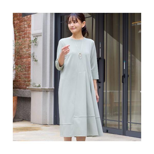 LOBJIE / ロブジェ 【洗える】タックデザインワンピース